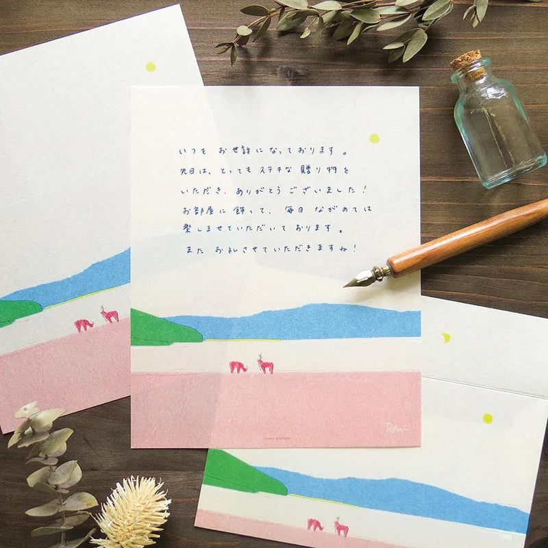 Japanese Letter Set -Lake side by taku bannai / cozyca products