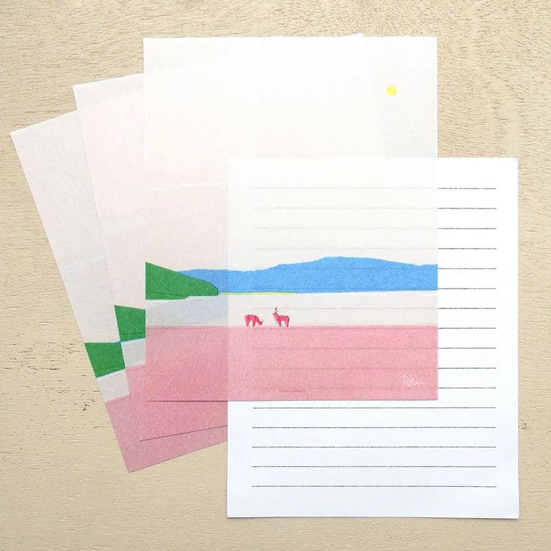 Japanese Letter Set -Lake side by taku bannai / cozyca products