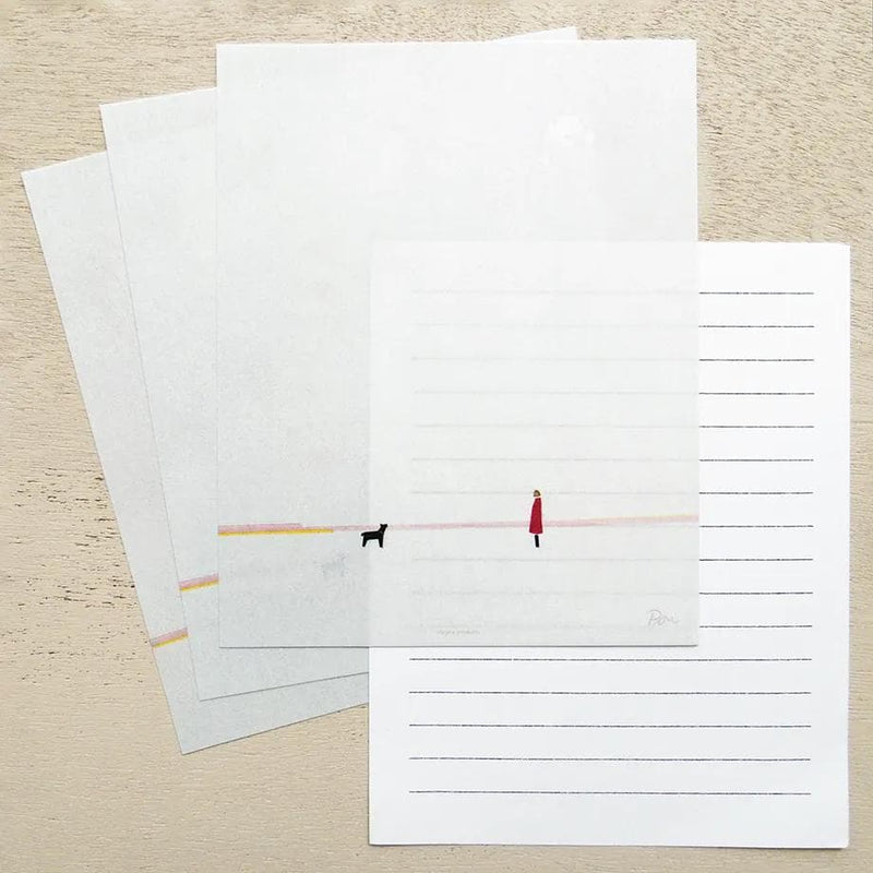Japanese Letter Set -Home coming- by taku bannai / cozyca products