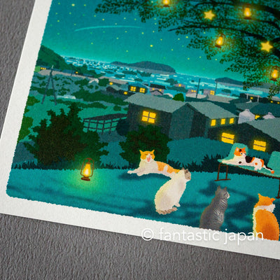 tabi-neko post card -Starlit Choir-