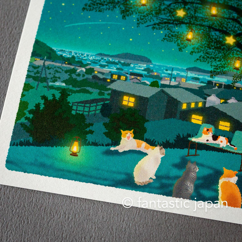tabi-neko post card -Starlit Choir-