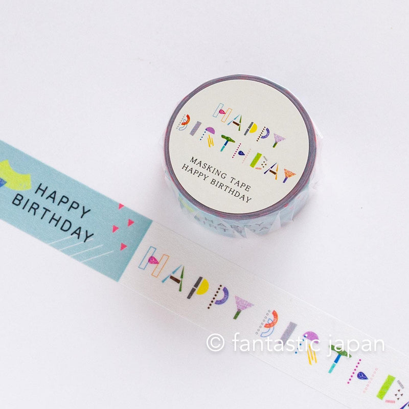 mizusima Masking Tape -HAPPY BIRTHDAY-