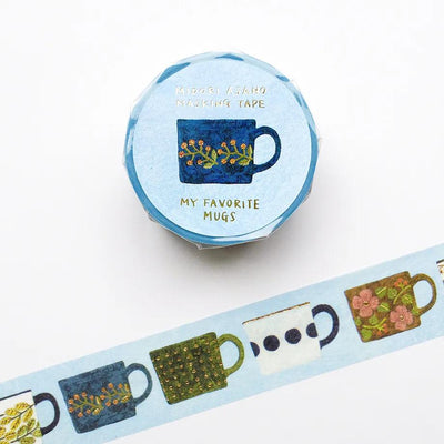 cozyca masking tape -MY FAVORITE MUGS- by Midori Asano