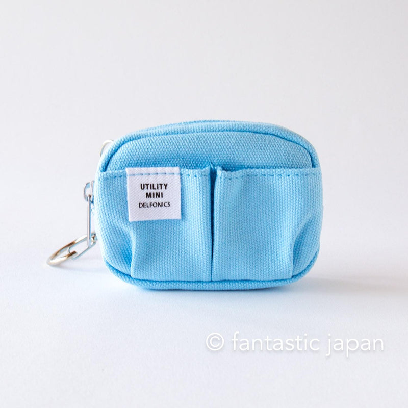 DELFONICS / Inner Carrying bag key chain -light blue-