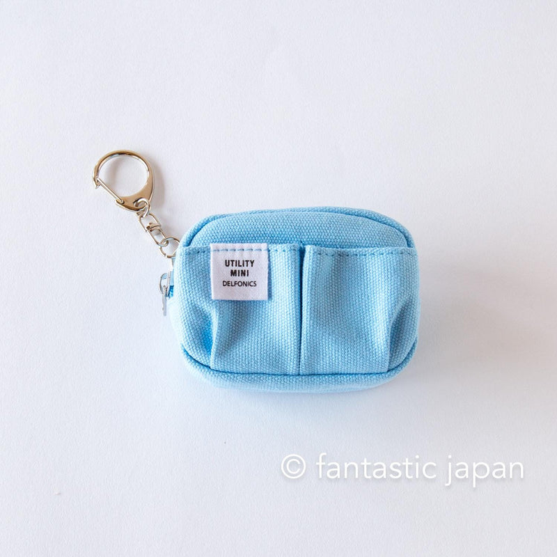 DELFONICS / Inner Carrying bag key chain -light blue-