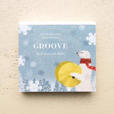 Block memo pad -GROOVE- by Akira Kusaka / cozyca products