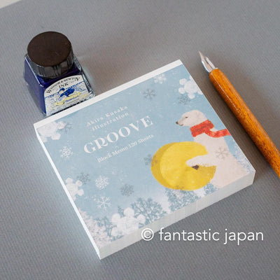 Block memo pad -GROOVE- by Akira Kusaka / cozyca products