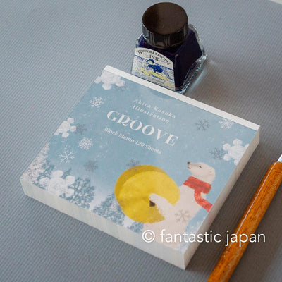 Block memo pad -GROOVE- by Akira Kusaka / cozyca products