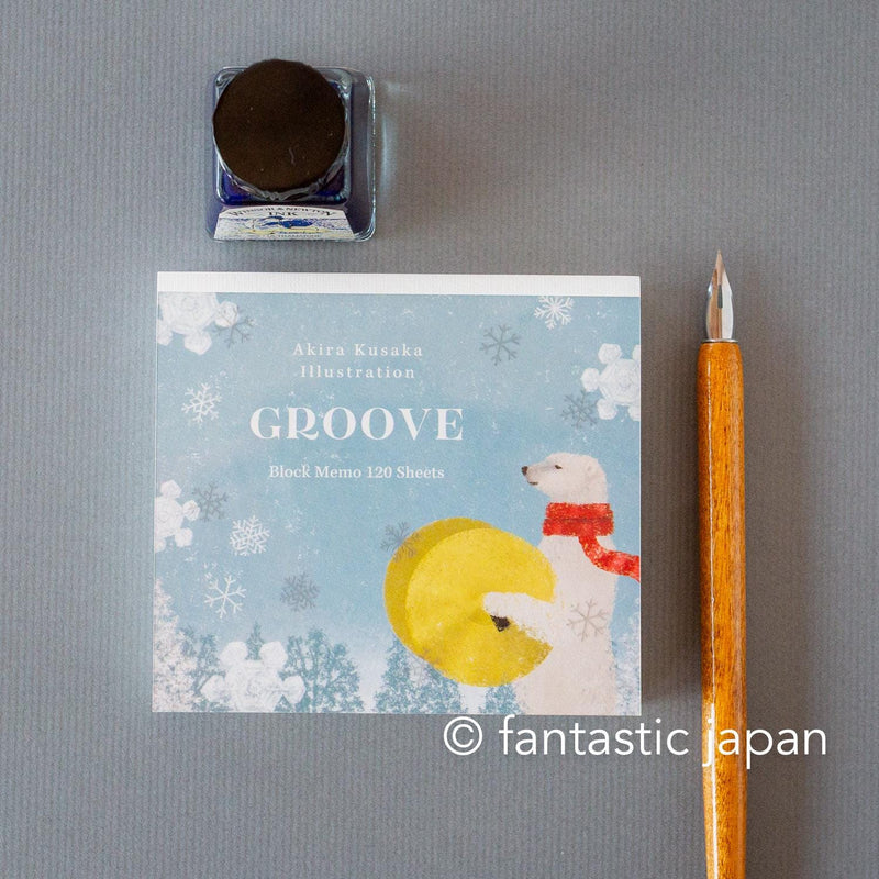 Block memo pad -GROOVE- by Akira Kusaka / cozyca products
