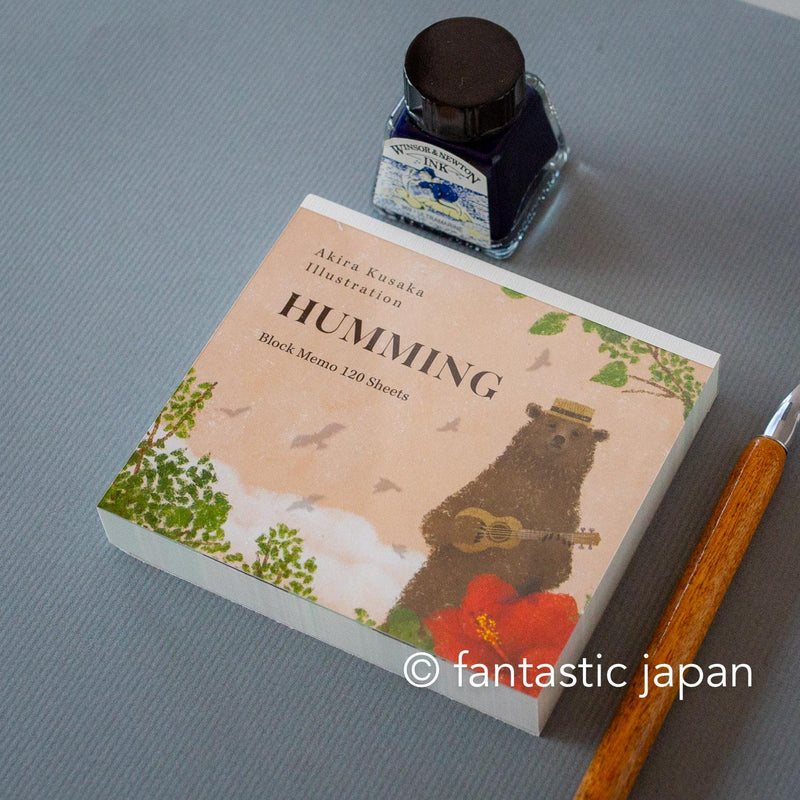 Block memo pad -HUMMING- by Akira Kusaka / cozyca products