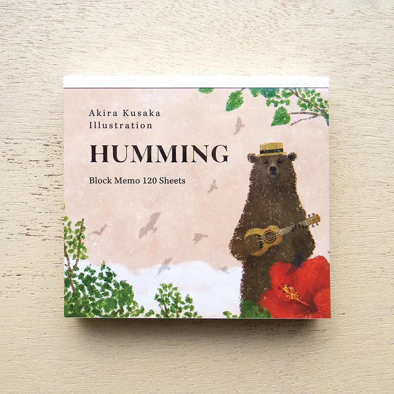 Block memo pad -HUMMING- by Akira Kusaka / cozyca products
