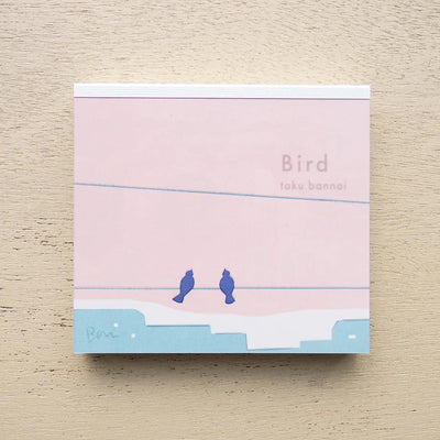 Block memo pad -Bird- by taku bannai / cozyca products