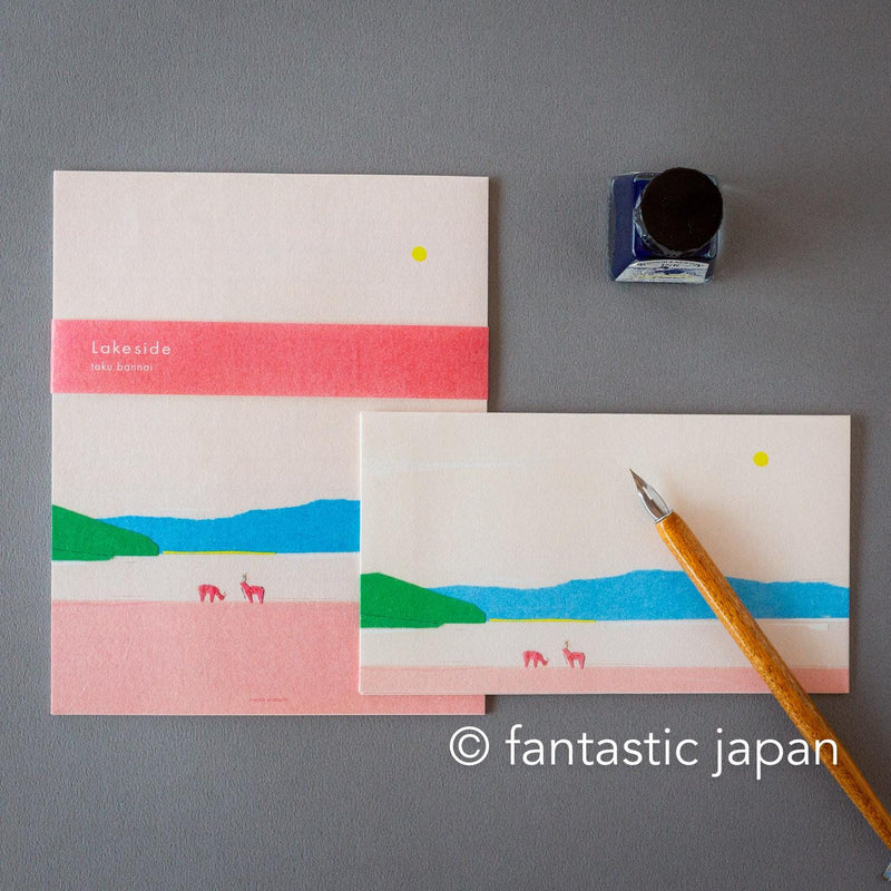 Japanese Letter Set -Lake side by taku bannai / cozyca products