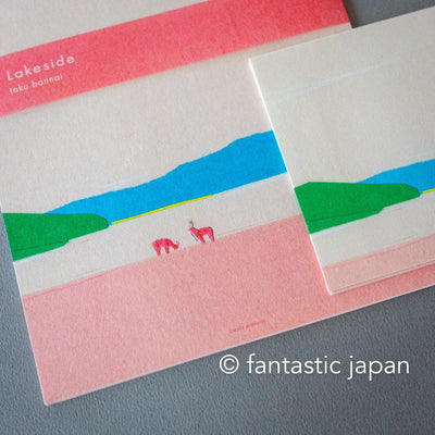 Japanese Letter Set -Lake side by taku bannai / cozyca products