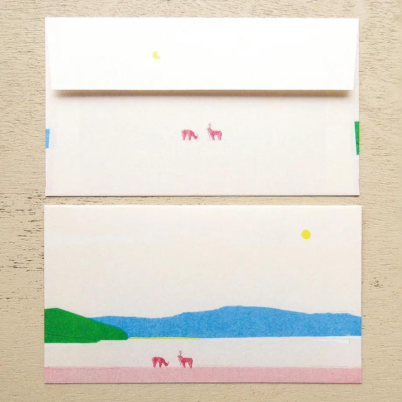 Japanese Letter Set -Lake side by taku bannai / cozyca products