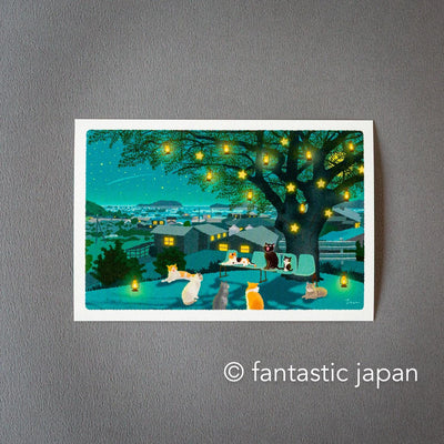 tabi-neko post card -Starlit Choir-