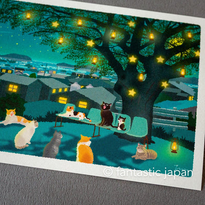tabi-neko post card -Starlit Choir-