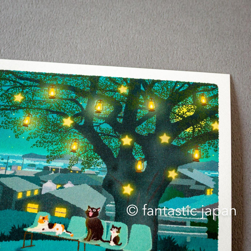 tabi-neko post card -Starlit Choir-