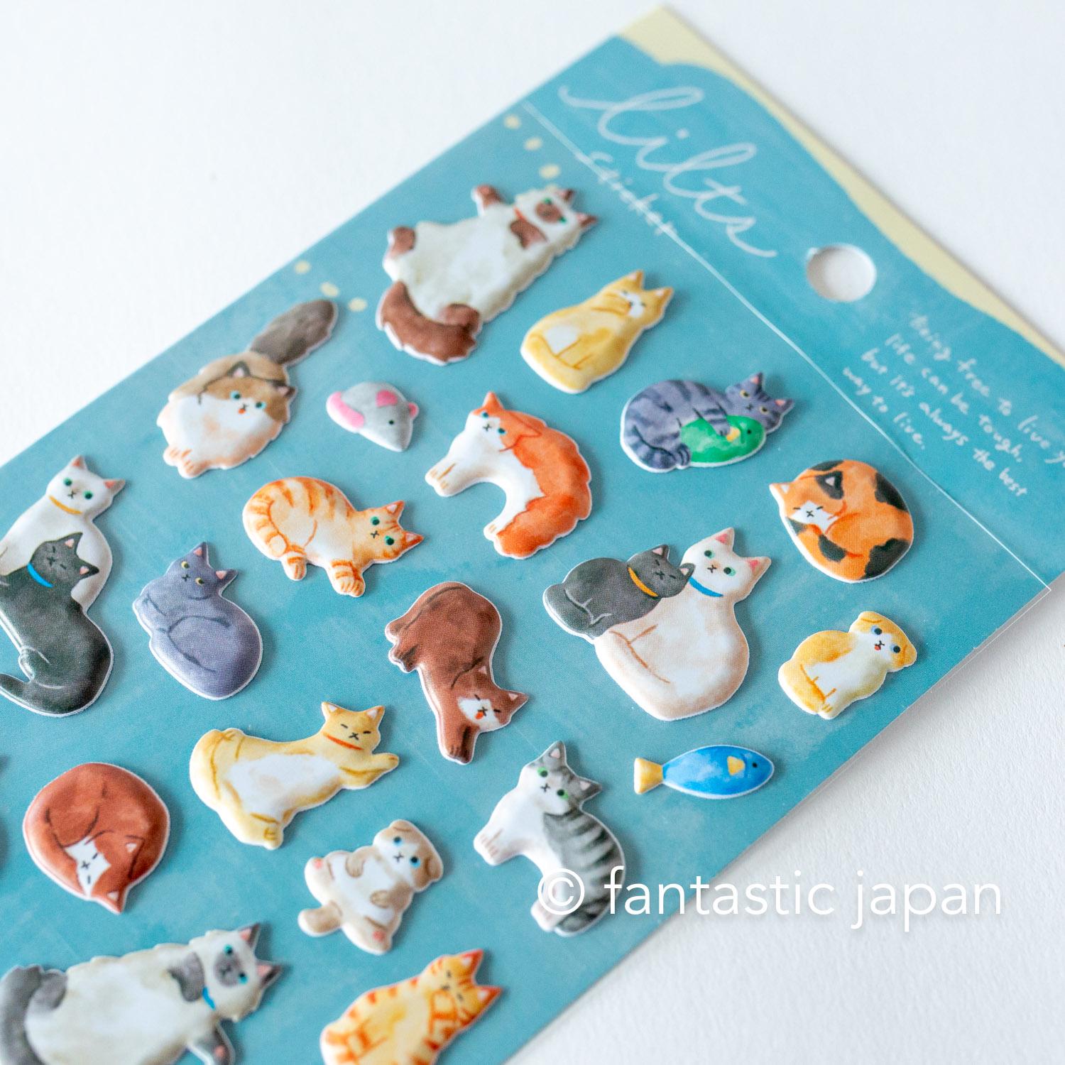 Lfm Sticker PVC sticker lilts -cats- / mind wave sticker – Fantastic Japan