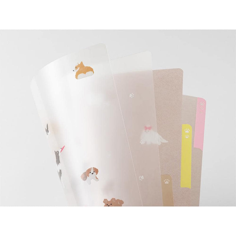 3-Pocket Clear Plastic Folder -Dog- / A4 size – Fantastic Japan