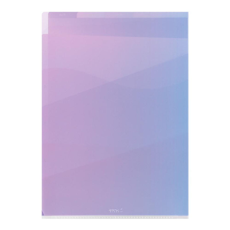 5-Pocket Clear Plastic Folder -Gradient Purple- / A4 size – Fantastic Japan