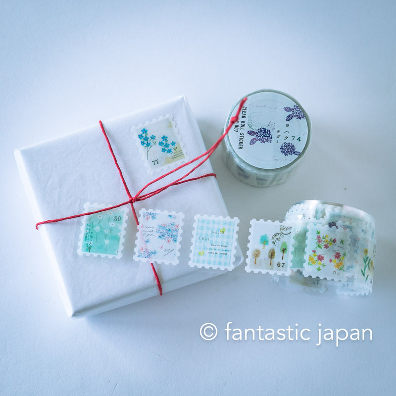 YOHAKU clear roll sticker -letters-