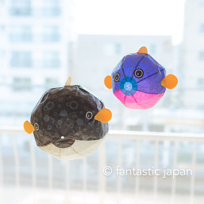 Japanese Paper Balloon -2 blow fish- ※Colours of the balloons in each set will vary.