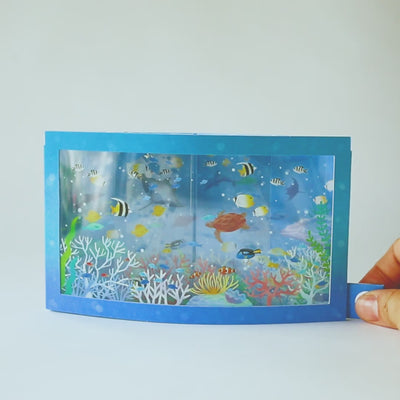 Melody and Light summer card -light in the sea-