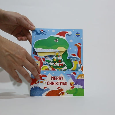 Melody and Light holiday card -dinosaur Christmas song-