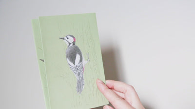 Pop-up card - Tobidustry , Great Spotted Woodpeckaer-
