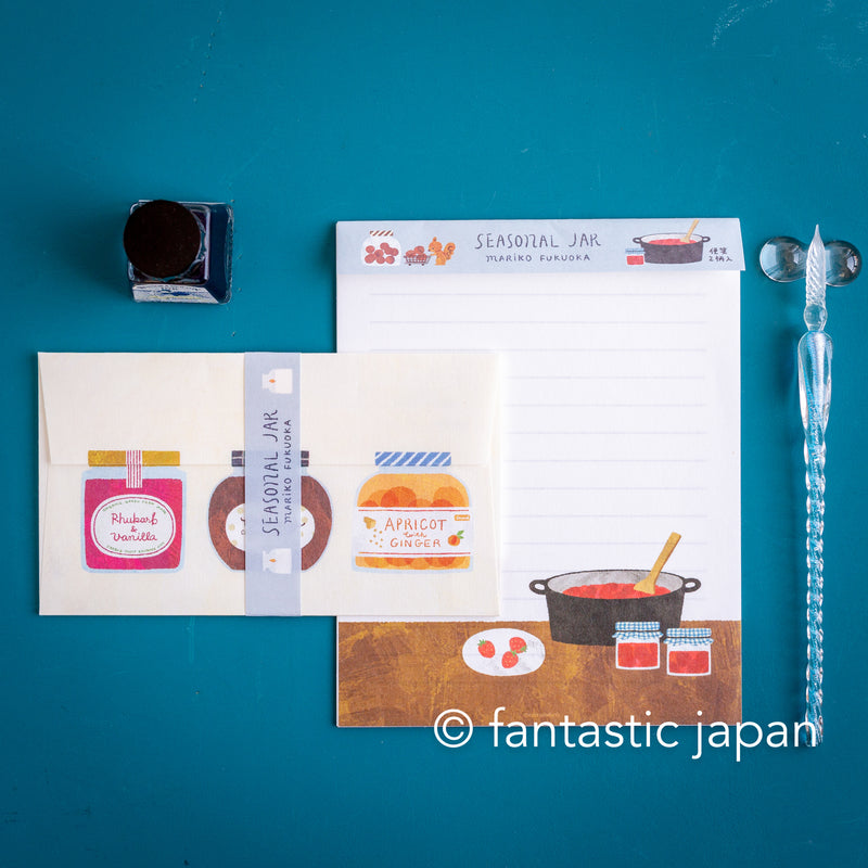 Japanese Letter Set -SEASONAL JAR- by Mariko Fukuoka