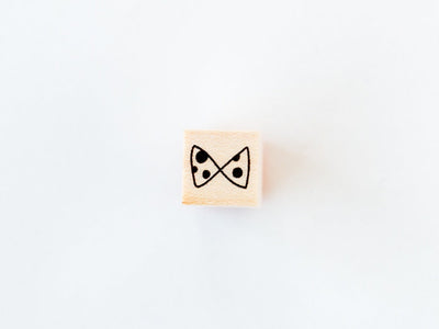 mini bowtie pattern stamp ”dot ribbon"