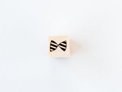 mini bowtie stamp ”stripe ribbon"