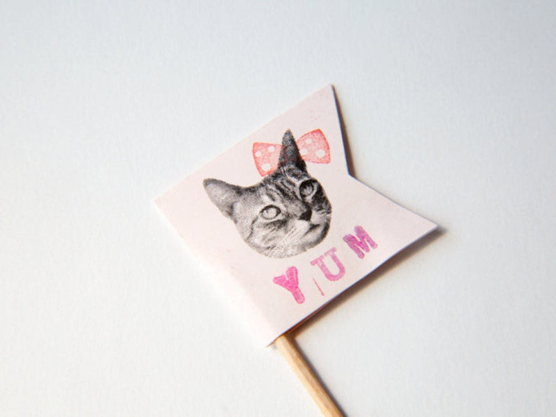 Real photo stamp -Munchkin Cat "Hiroshi"-