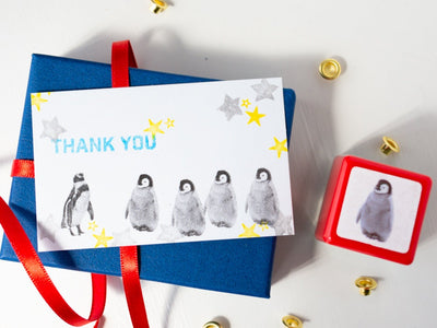 Real photo stamp -Penguin -