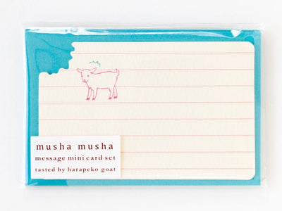 hungry goat mini card set -musha musha "blue" -