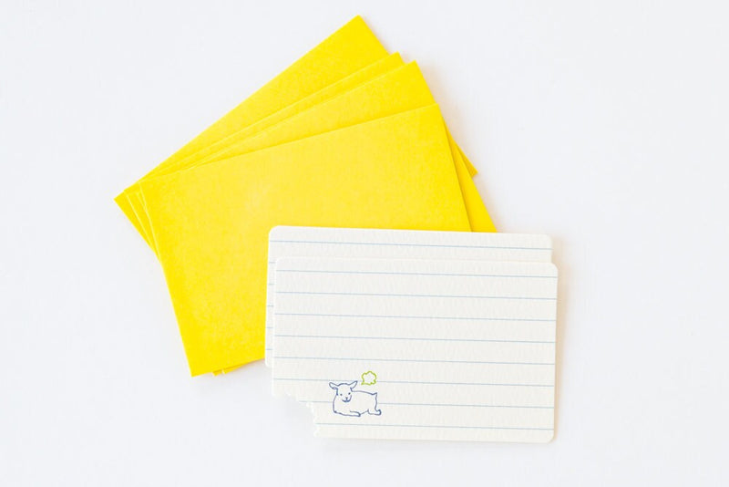 hungry goat mini card set -musha musha "yellow" -