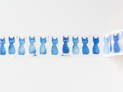 mt washi tape, Mina Perhonen -blue cat-