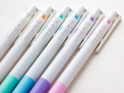 PILOT Juice Up  Knock Gel Ink  Ballpoint Pen 0.4mm - Set of 6 Pastel Colors-
