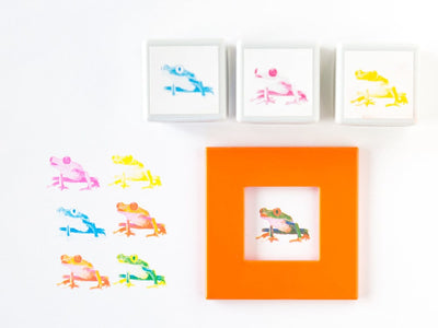 Creative color stamp Carasta -Frog- / set of 3colors /