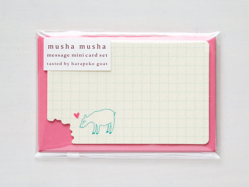 hungry goat mini card set -musha musha "pink" -