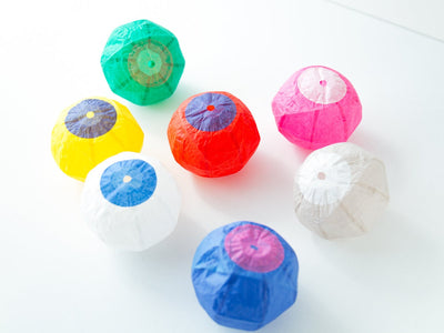 Japanese Paper Balloon -small colorful balloons-