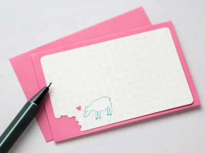 hungry goat mini card set -musha musha "pink" -