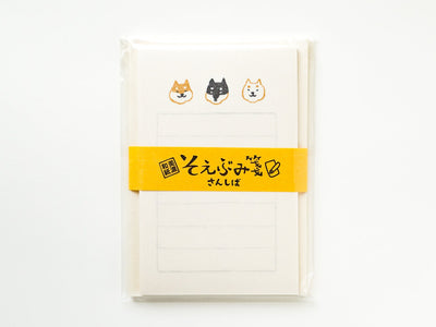 Washi mini letter set -shiba dogs-