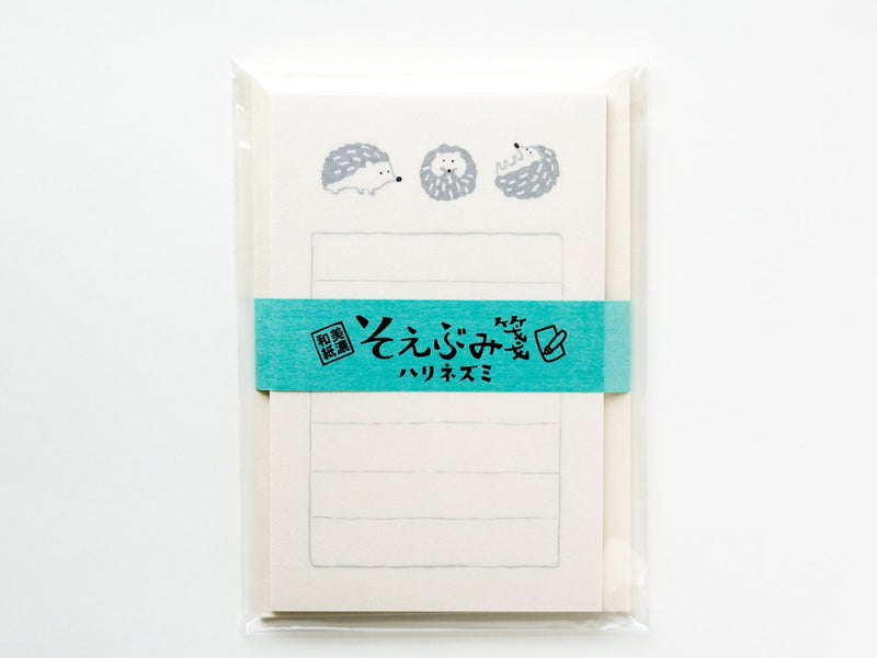 Washi mini letter set -hedgehogs-