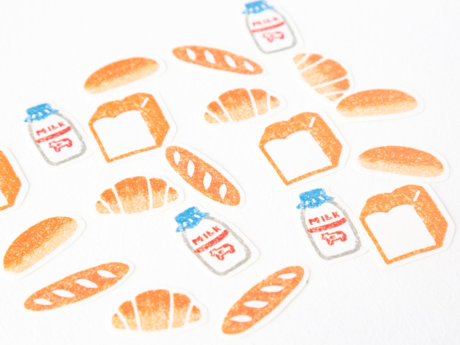 Bread Rusk Sticker Washi die-cut stickers -Bread- – Fantastic Japan