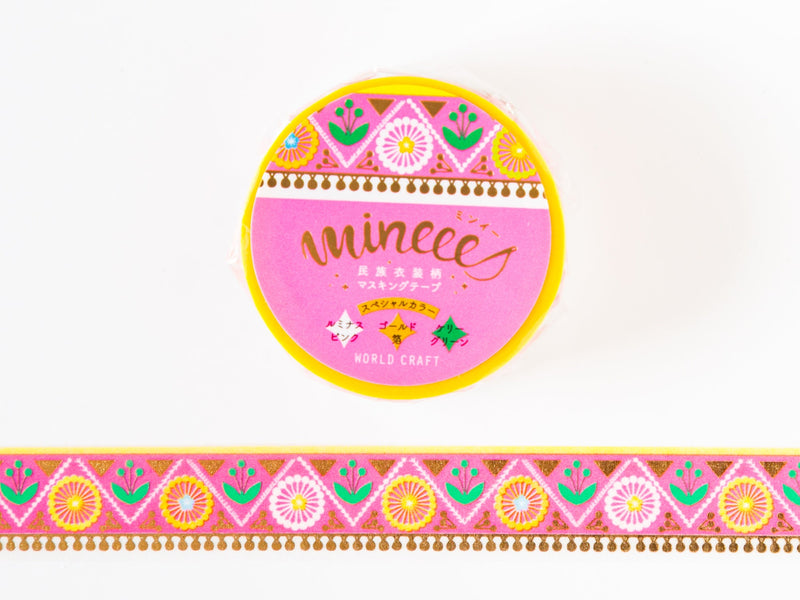 mineees Masking Tape -Blossom Pink-