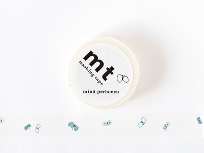 mt washi tape, Mina Perhonen -choucho logo navy-,