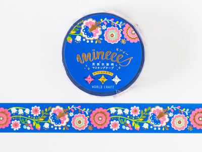 mineees Masking Tape -Juicy Blue-
