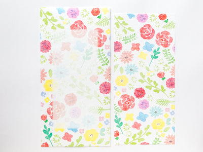 Japanese style washi letter set -floral-